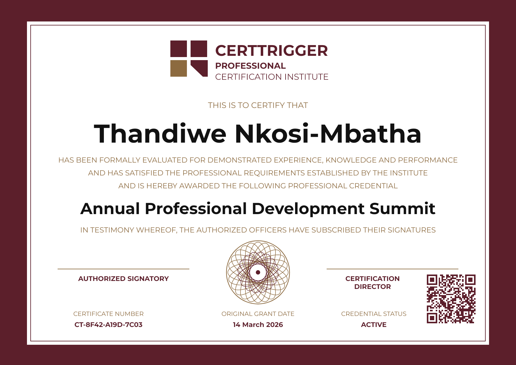 Professional Certification Institute