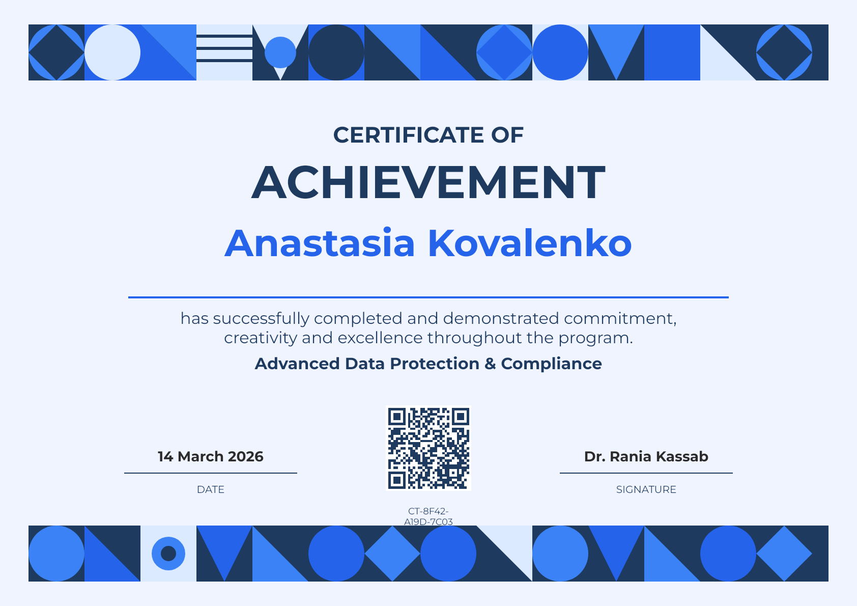 Blue Achievement