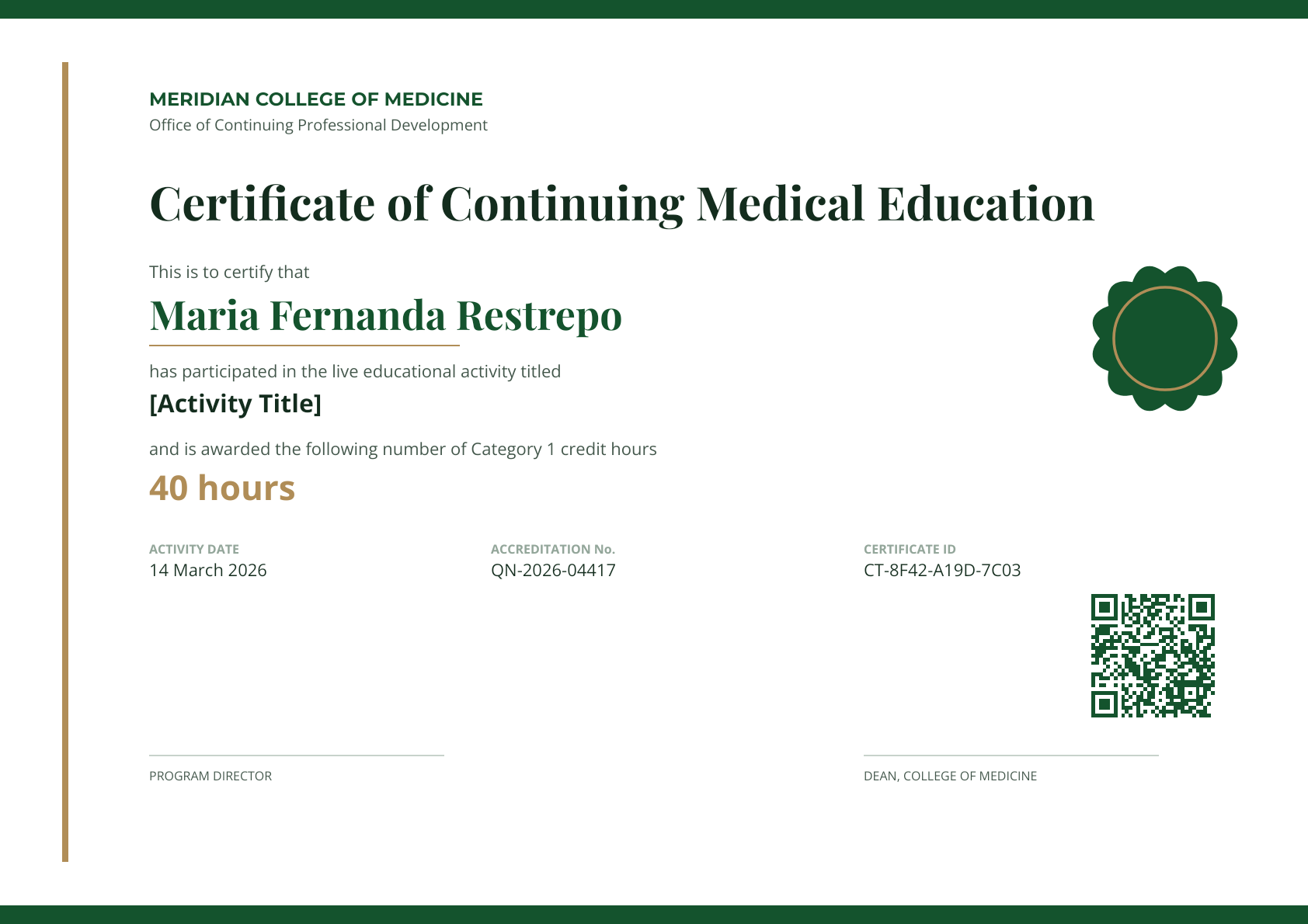 Meridian College - Continuing Medical Education